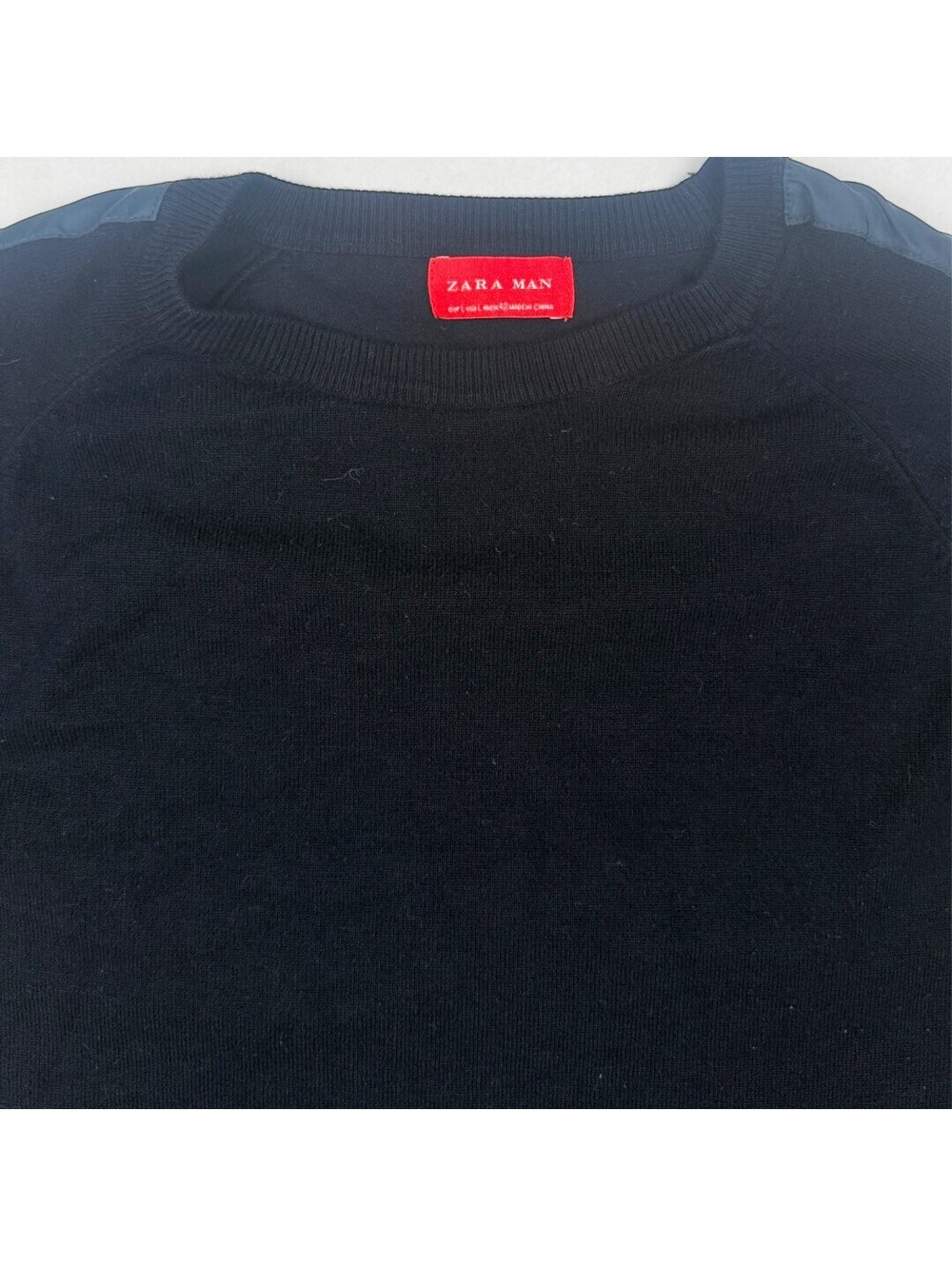 π© Zara Crewneck Sweatshirt L Runs Small Fits M - Picture 3 of 6